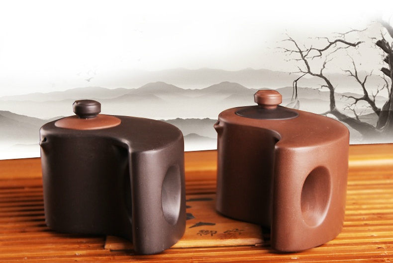 太極陰陽紫砂壺，創(chuàng)意格紫砂壺