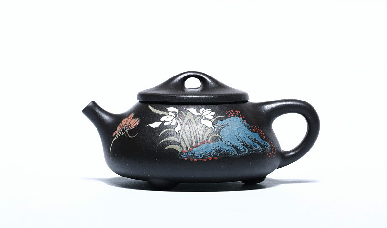 石瓢手工紫砂壺，精致典雅紫砂壺