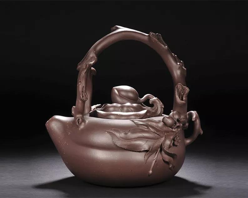 10種最美花器提梁壺，精美別致雕花紫砂壺!