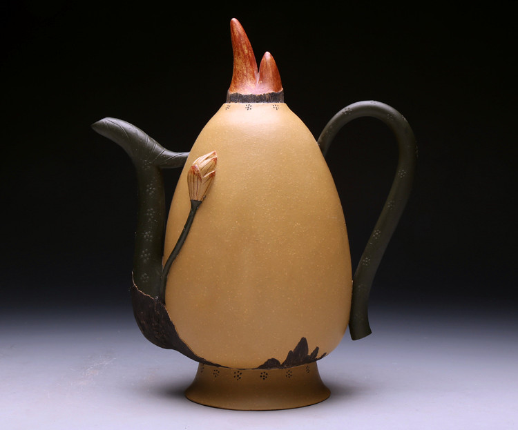 一廠文革老壺蔣蓉段泥蓮藕套壺