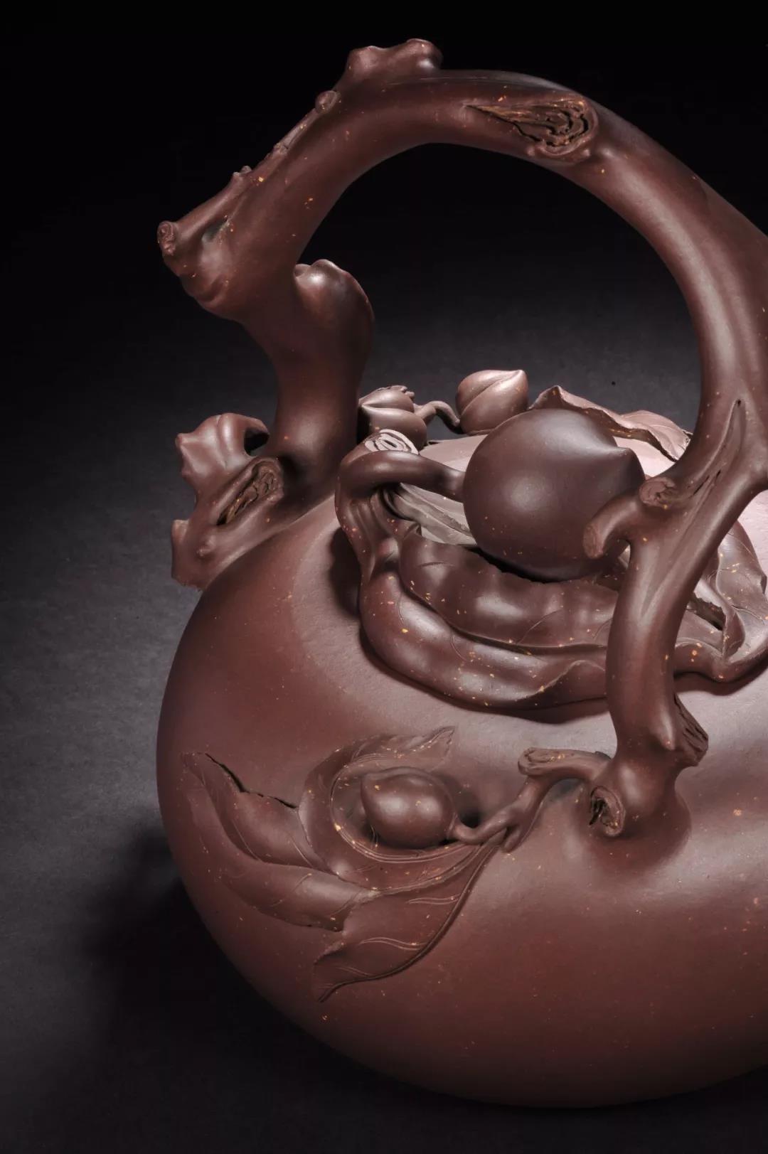 10種最美花器提梁壺，精美別致雕花紫砂壺!