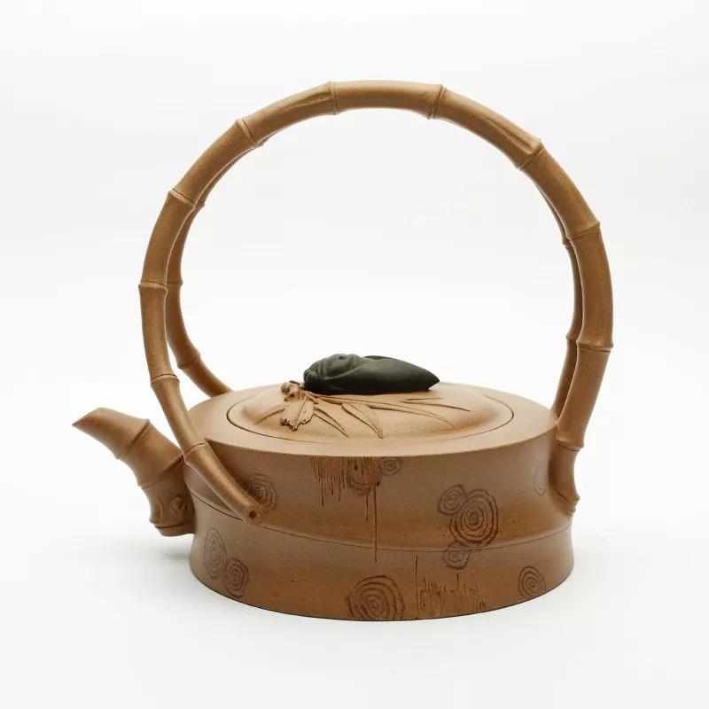 10種最美花器提梁壺，精美別致雕花紫砂壺!