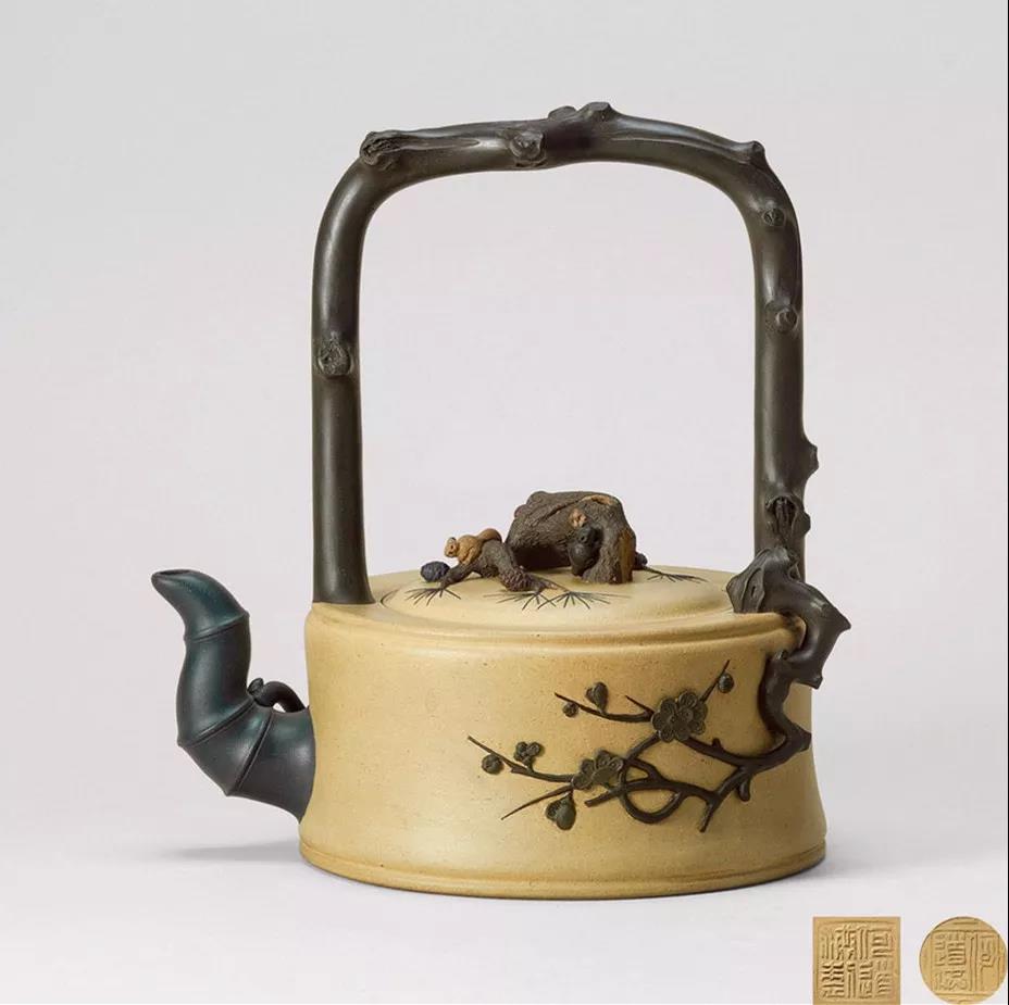 10種最美花器提梁壺，精美別致雕花紫砂壺!