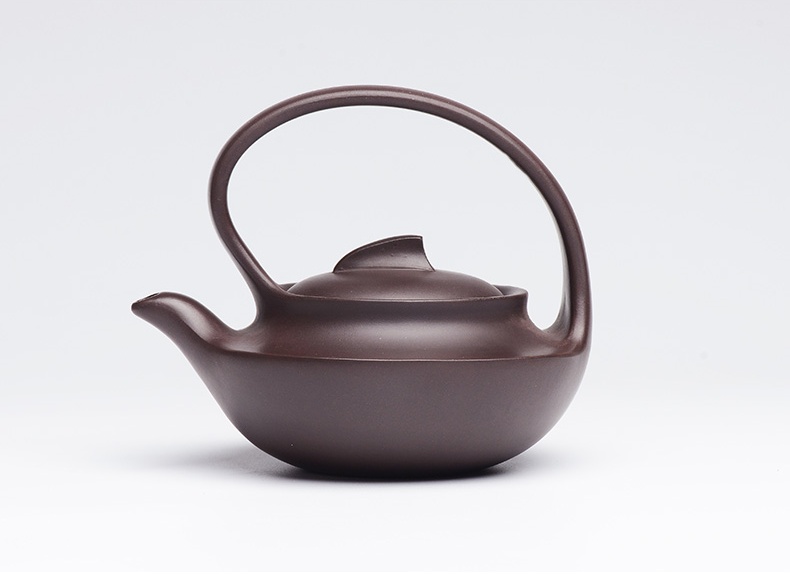提梁精美紫砂壺，創(chuàng)意手工紫砂壺